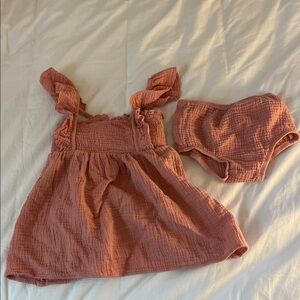NWOT Adorable Pink Kids Casual Dress Set